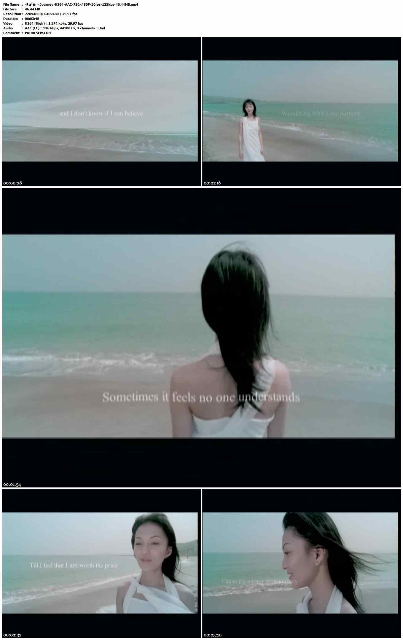 张韶涵 - Journey-H264-AAC-720x480P-30fps-125kbs-46.44MB官方MV_高清MV